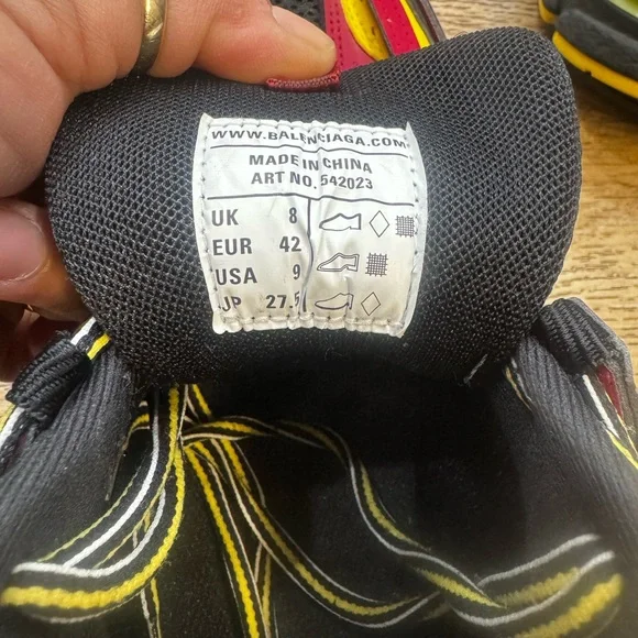 Balenciaga Burgundy and Black Athletic Shoes - Picture 6 of 6